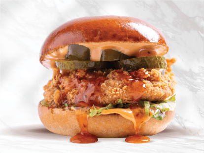 Hot Honey Fry Burger